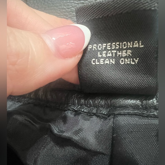 Vintage genuine leather pants - Picture 3 of 5